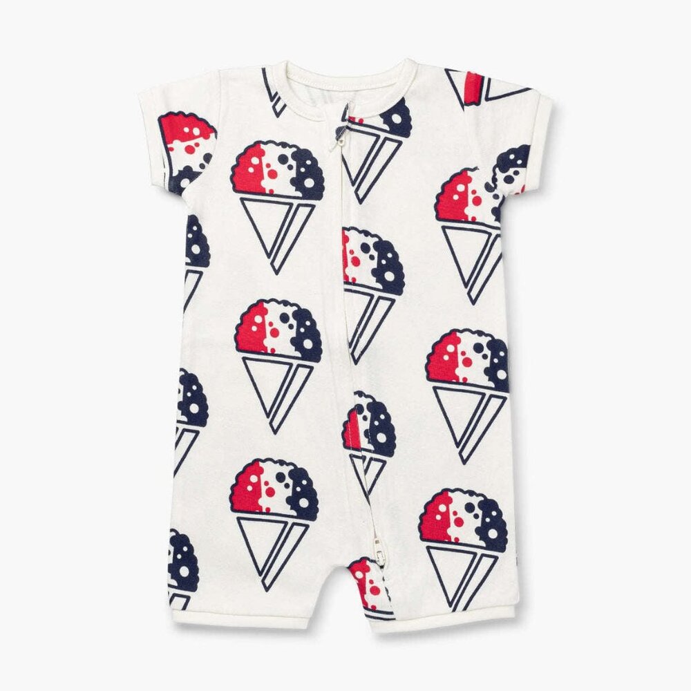 Baby Shorty Pajamas - Snowcone Celebration
